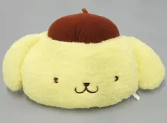 【中古】クッション・抱き枕・本体 ポムポムプリン フェイス型クッション Mサイズ 「サンリオキャラクターズ」