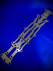 特注シルバー仕様　ヨコモ YD-2R用ナローメインシャーシ　蕨山Carbon