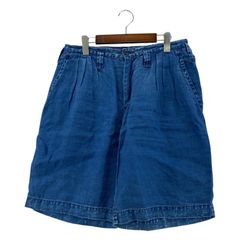 Porter Classic ショートパンツ インディゴリネン ビバップショーツ M インディゴ