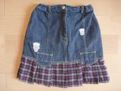 ポンポネット ジュニア ポンポネットジュニア pom ponette junior スカート ボトムス 140cm ★3 キッズ ジュニア 【中古】 ユーズド女の子 女児 ガールズ ブランド USED アウトレット リサイクル 古着 リメイク風チェックスカート