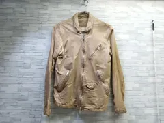 GIORGIO BRATO ジョルジオブラット シングルライダース レザージャケット ラムレザー ベージュ系 サイズ46