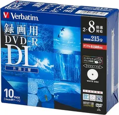 まとめ) バーベイタム 録画用DVD-R 120分1-16倍速 ホワイトワイド