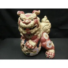陶器製 獅子像 赤と白 2025年最新】九谷 獅子の人気アイテム - メルカリ