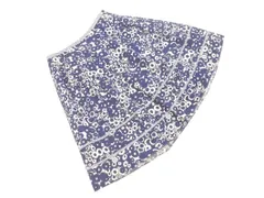 MACKINTOSH PHILOSOPHY マッキントッシュフィロソフィー 花柄 膝丈 スカート size38/白ｘ紺 ■◇ レディース