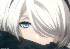 [중고] 캔버스 보드·캔버스 아트 2B(맨얼굴) 캔버스풍 보드 [이치반쿠지 NieR:Automata Ver1.1a] H상