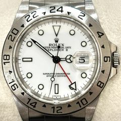 ΩNA3621 磨き仕上げ済み！ ROLEX ロレックス EXPLORER Ⅱ エクスプローラーⅡ 16570 A番 腕時計 自動巻き SS ステンレス ホワイト文字盤 メンズ