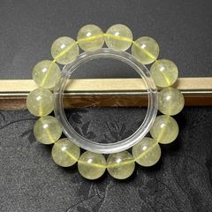 究極入手困難！！ロシアウラル産！イエローレムリアン水晶ブレスレット 