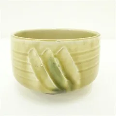加藤伸也 黄瀬戸家紋茶碗 織部面取湯呑 加藤伸也 黄瀬戸家紋茶碗 織部面取湯呑新品、未使用