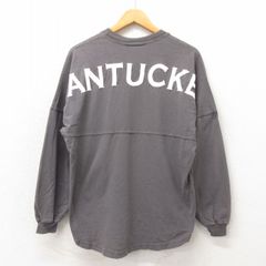 L/古着 長袖 Tシャツ メンズ ナンタケット コットン クルーネック グレー 25may21 中古