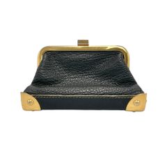 【真贋判定済】LOUIS VUITTON ルイヴィトン スハリ ポルト モネ・ヴィエノワ M91832 ブラック×G金具 ウォレット B0401S9ZA2