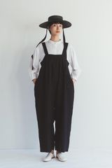 fog linen work サブリーナサロペット　ブラック