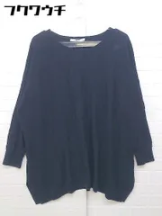 ◇ JOURNAL STANDARD relume ジャーナルスタンダード レリューム 長袖 ニット セーター サイズF ネイビー レディース 【中古】 【1103250010771】のサムネイル