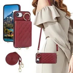 Gedurya iPhone SE 第3世代 第2世代 ケース 手帳型 iPhone 8 ケース 背面カード収納 ショルダー iPhone7 用 背面ケース 肩掛け いphone se3 スマホケース 首掛け 斜め掛け アイフォン8 携帯カバー 財布付き スタ