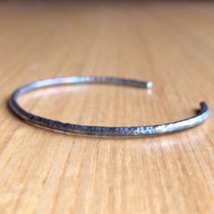 titanium bangle rainbow rock 細身 虹色岩 バングル ブレスレット 受注生産品