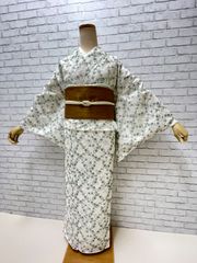 レースの着物　小紋　仕立て上がり　新品【10078421-8】フリーサイズ　レースの着物