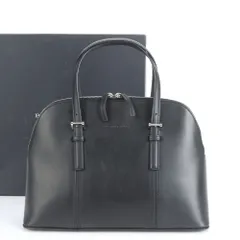 未使用級●バーバリー ビジネスバッグ 裏地ノバチェック ロゴ刻印 レザー 黒 未使用級○バーバリー ビジネスバッグ 裏地ノバチェック ロゴ