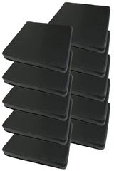 新品 金鵄 レザークッション 低反発 高反発 座布団 コラム 40x40x5 (ブラック 10)