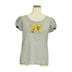 ティアラ Tiara メルローズ Tシャツ/カットソー リボン スパンコール グレー レディース s_z F-S2747のサムネイル