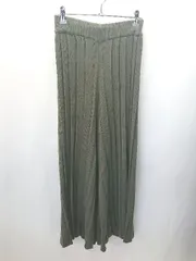 ◇ items アイテムス ニットパンツ サイズFree グリーン系 レディース E  【1406180072957】