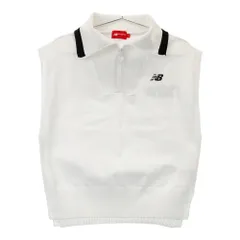 サイズ：1 NEW BALANCE GOLF ニューバランス 2024年 ハーフジップ ニットベスト  ホワイト系 [240101519915] ゴルフウェア レディース ストスト