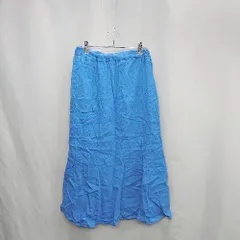 ◇ ⊂ CIAOPANIC TYPY チャオパニックティピー ウエストゴム ロング丈 フレア スカート サイズM ブルー レディース E  【1502180007422】