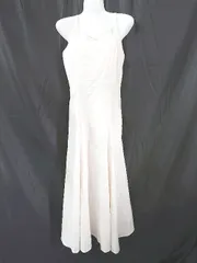 ◇ ⊂ 未使用 CENEA セネア タグ付き リネン コットン混 ロング キャミソール ワンピース サイズM ベージュ系 レディース E  【1507230006066】