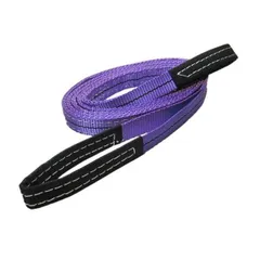 FREAK(フリーク) ベルトスリング E型 両端アイ形 吊上げ 玉掛け 使用荷重800kg 幅25mm 長さ0.6m 紫