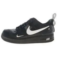 NIKE (ナイキ) AIR FORCE 1 07 LV8 UTILITY エアフォース1 ロー ユーティリティ ローカット スニーカー ブラック US9.5/27.5cm AJ7747‐001