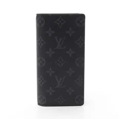 ルイ・ヴィトン LOUIS VUITTON 二つ折り長財布 ポルトフォイユ ブラザ モノグラムエクリプス M61697 PVCコーティングキャンバス ポルトフォイユ・ブラザ メンズ Used A