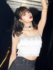 Blackpink 大人衣装　レディース イベント衣装 フリンジ ラインストーン　Lサイズ