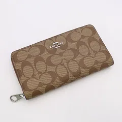 未使用品 コーチ シグネチャー ブラウン系 レディース長財布 2000000 NSK INU