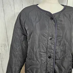 リバーシブルジャンパー ノーブランド Mサイズ相当 ✨ ボア キルティング 中綿入り 防寒 軽量 ノーカラー 即購入OK 値下げ交渉歓迎 8