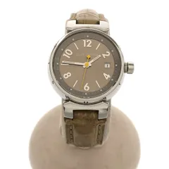 腕時計 稼働 LV ルイヴィトン タンブール Q1212 DP7853 ブラウン クォーツ SS LOUIS VUITTON 20s1124-5のサムネイル