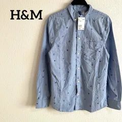 新品　タグ付き　未使用　H&M エイチアンドエム　長袖　シャツ　水色　ブルー