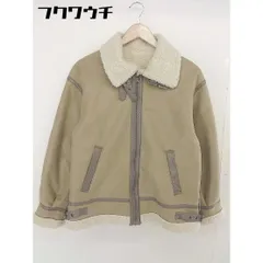 ■ select MOCA セレクトモカ ジップアップ 裏ボア 長袖 ジャケット サイズM ベージュ レディース  【中古】 【1202160009834】