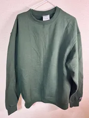 Champion チャンピオン スウェット トレーナー 裏起毛 グリーン 2XLサイズ 毛玉あり