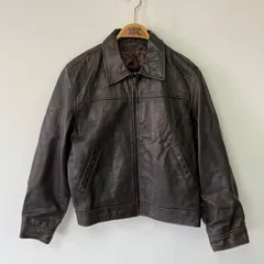 【レア】wilson leather オールドレザージャケット　大きめ　L身幅65センチ