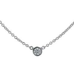 ティファニー　プラチナ　一粒ダイヤのネックレス ティファニー 一粒 ダイヤ ネックレス」の人気商品一覧 | 安い