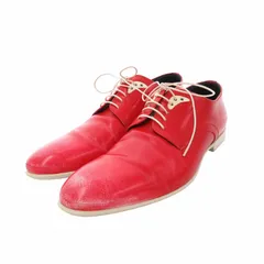 ヒューゴボス HUGO BOSS ドレスシューズ ビジネス 革靴 スムースレザー レースアップ 41 26cm 赤 レッド /JS ■GY19のサムネイル