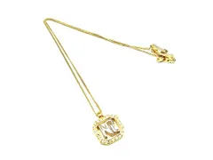 ■美品■ NINA RICCI ニナリッチ ラインストーン ネックレス ペンダント アクセサリー レディース ゴールド系 DJ6856