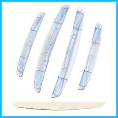 【特価セール】クリア 汎用 はめ込み 4個セット タイプ 傷 プロテクター 予防 キズ ガード 保護 ドア クッション カスタム 車 透明 4本 HTharros セット
