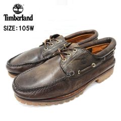 Timberland HERITAGE 3 EYE CLASSIC LUG 30003 ティンバーランド ヘリテージ 3アイ クラシック ラグ デッキシューズ ブラウン サイズ：US 105W 古着 中古