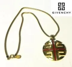 希少/レア■ジバンシー ヴィンテージ ゴールドメッキ 4Gロゴ 大ぶり スネークチェーン ネックレス■vintage givenchy gold metal necklace■
