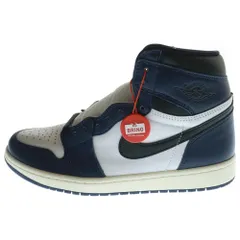 NIKE (ナイキ) AIR JORDAN 1 RETRO HIGH OG Midnight Navy エアジョーダン1 レトロ ミッドナイト ネイビー ハイカットスニーカー US8.5/26.5cm DZ5485-401