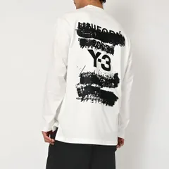 新品タグ付 Y-3 長袖 バックロゴ Tシャツ JM3234 ホワイト Mサイズ 当店管理番号 2025101000043