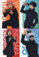 【中古】キャラカード 全4種セット 「呪術廻戦 じゅじゅHONPO トレーディングクリアブロマイド」