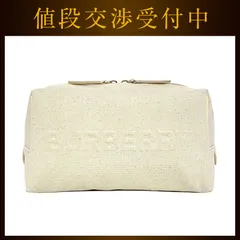 バーバリー セカンドバッグ ナチュラル ホワイト 美品 クラッチバッグ