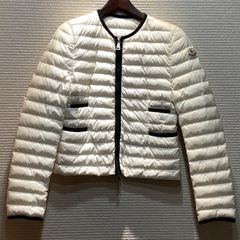 モンクレール MONCLER BAILLET バイレット ライトダウンジャケット ダウンコート バイカラー 白 ホワイト 黒 [0] レディース B531/T98