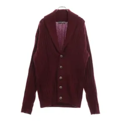 DOLCE & GABBANA (ドルチェアンドガッバーナ) カシミヤ ストライプ ショールカラーカーディガン バーガンディ GML15K F54DAのサムネイル