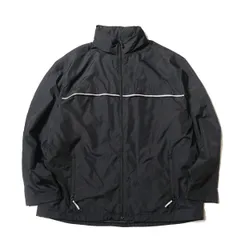 00’s オールドネイビー フード付 ポリ ジャケット 黒 (XL) ブラック リフレクター パーカー 00年代 旧タグ オールド OLD NAVY 2003年製 アメリカ古着 USED ビンテージ ヴィンテージ